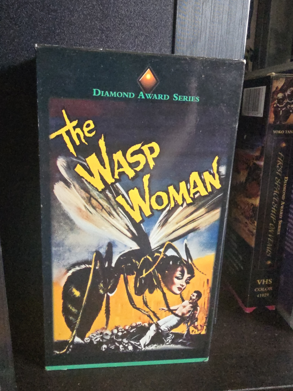 The Wasp Woman VHS Tape - Roger Corman - Black & Yellow Cover